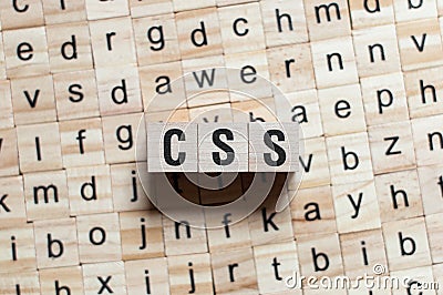 Css word concept Stock Photo