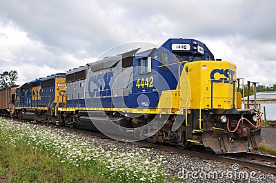 CSX Diesel Locomotive Editorial Stock Photo