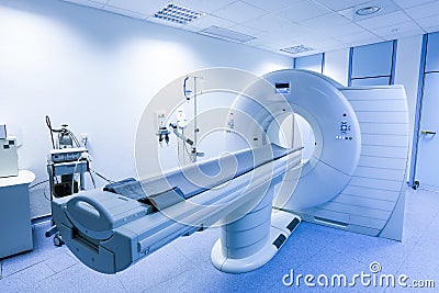 CT (Computed tomography) scanner in hospital Stock Photo