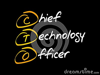 CTO - Chief Technology Officer acronym Stock Photo