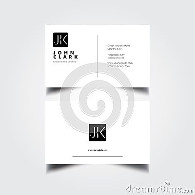 Ctor Modern Creative and Clean Business Card Template Stock Photo