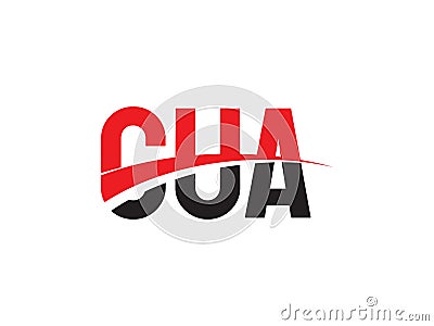 CUA Letter Initial Logo Design Vector Illustration Vector Illustration