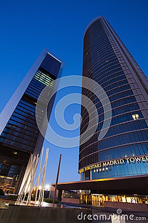 Cuatro Torres Business Area Editorial Stock Photo