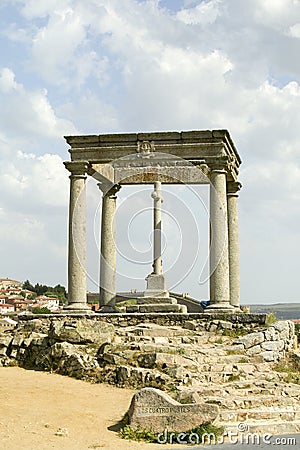 Cuatros Postes (Four Pillars or Posts), Avila Spain, an old Castilian Spanish village Stock Photo