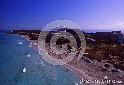 Cuba: Airshot from Varadero Island Stock Photo