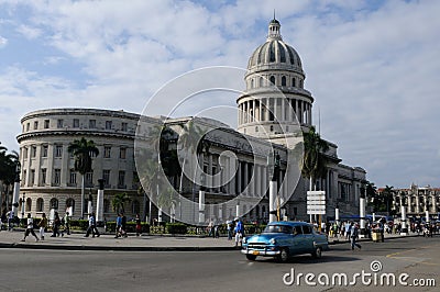 Cuba: The capitolio in Havanna Editorial Stock Photo