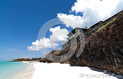 Cuba Caribbean beach with coastline in Varadero Stock Photo