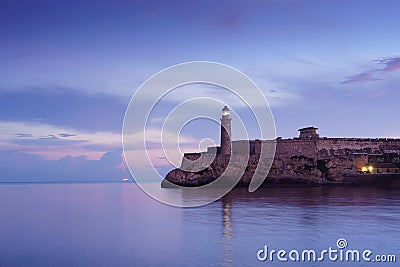 Cuba, Caribbean Sea, la habana, havana, morro, lighthouse Stock Photo