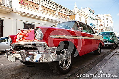 Cuba, Havana: American classic car Editorial Stock Photo