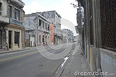 CUBA OLD HAVANA STREET SCENE Editorial Stock Photo