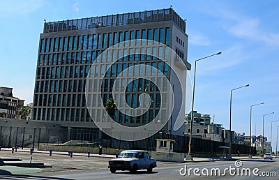 Cuba: The US-Embassy in Havanna claims to be under acustic attack Editorial Stock Photo