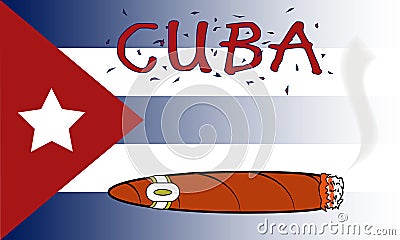 Cuban Cigar Stock Photo