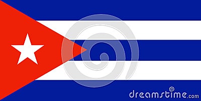 Cuban Flag Stock Photo