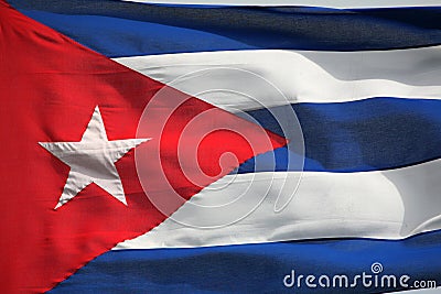 Cuban Flag Stock Photo