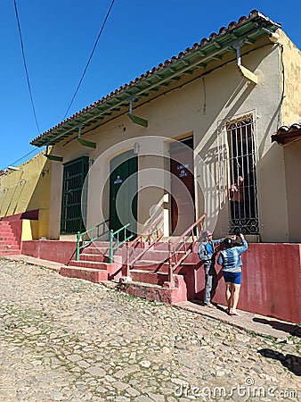 Cuban mainland streets and people Editorial Stock Photo