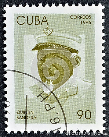 Cuban military leader of the Cuban insurrection against the Spanish Quintín Bandera Editorial Stock Photo