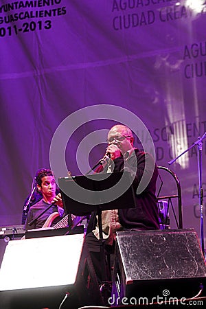 The Cuban singer Pablo Milanes in concert Editorial Stock Photo