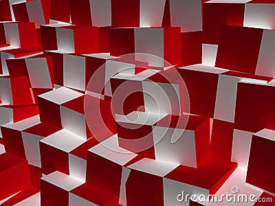 Cube abstract background Stock Photo