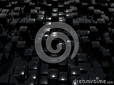 Cube hematite Stock Photo