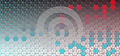 Cube hexagon pattern vector background Vector Illustration
