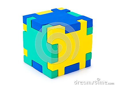 Cube puzzle Stock Photo