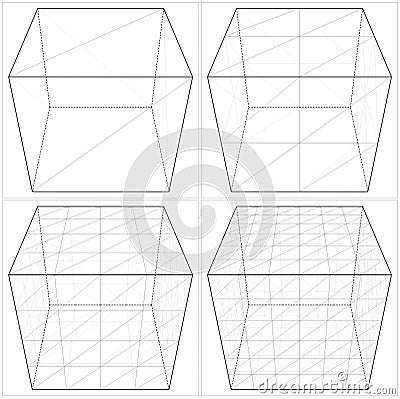 Cube From The Simple To The Complicated Shape Vector 04 Vector Illustration