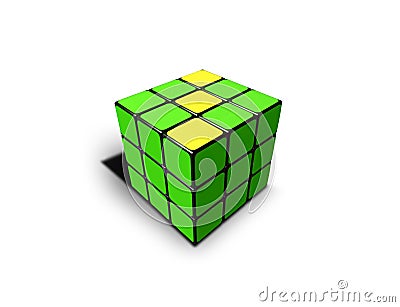 Cube solution Editorial Stock Photo