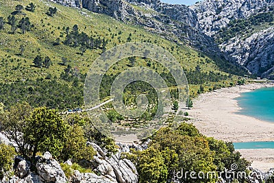 Cuber reservoir in the Sierra de Tramuntana, Mallorca, Spain Stock Photo