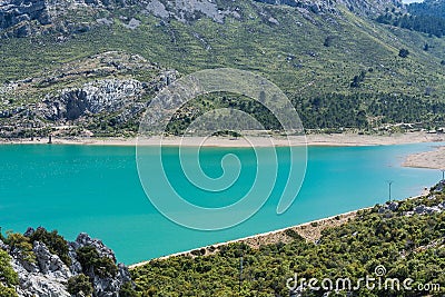 Cuber reservoir in the Sierra de Tramuntana, Mallorca, Spain Stock Photo