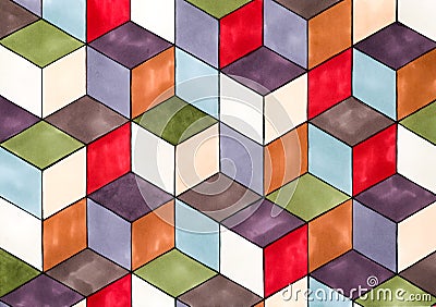 Cubes Background Stock Photo