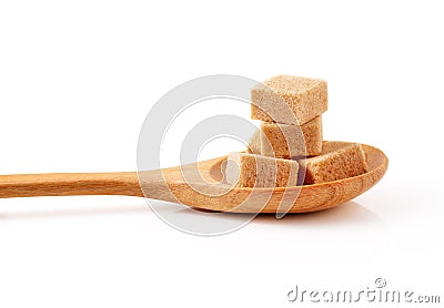 Cubes of cane sugar Stock Photo