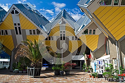 Cubic houses in Rotterdam Stock Photo