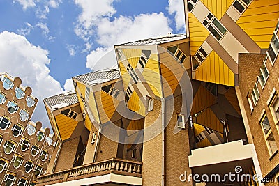 Cubic houses at Rotterdam Stock Photo
