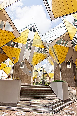 Cubic houses at Rotterdam Stock Photo