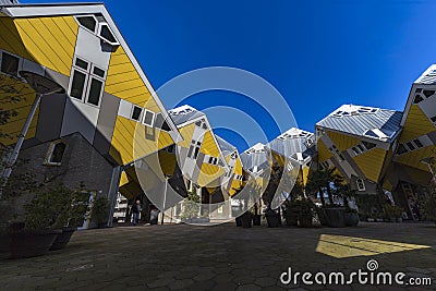 Cubic houses at Rotterdam Editorial Stock Photo