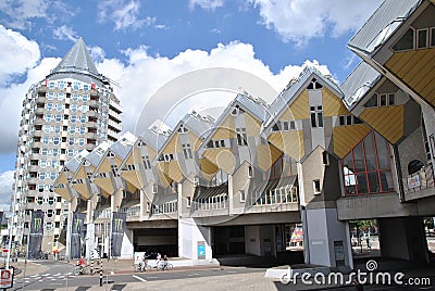 The Cubic Houses of Rotterdam 1 Editorial Stock Photo