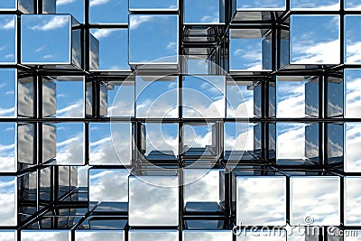 Cubic space Stock Photo
