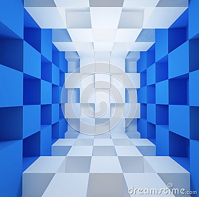 Cubic space Stock Photo