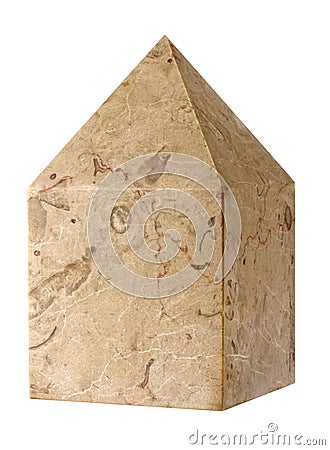 The cubic stone Masonic Stock Photo