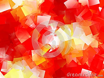 Cubism abstract red geometric background Stock Photo