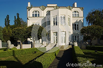 Cubist Architecture in Prague Stock Photo