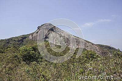 Of the cuca stone track in PetrÃ³polis Stock Photo