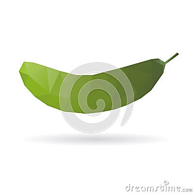Cucumber abstract isolated on a white backgrounds Vector Illustration
