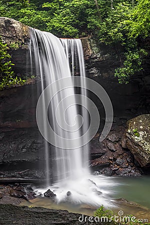 Cucumber Falls - Ohiopyle State Park, Pennsylvania Stock Photo