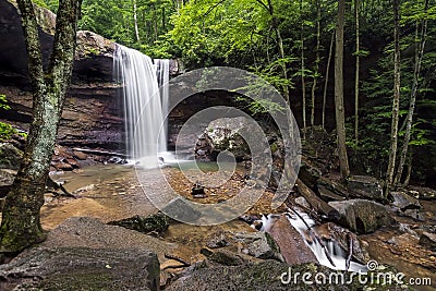 Cucumber Falls in Pennsylvania Stock Photo