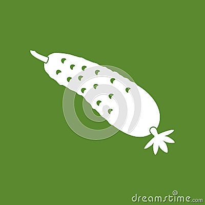 Cucumber vegetable icon Vector Illustration