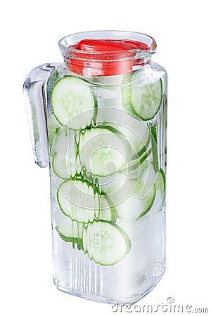 Cucumber water Stock Photo