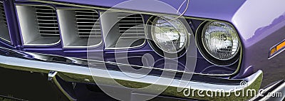 Cuda front grill Stock Photo