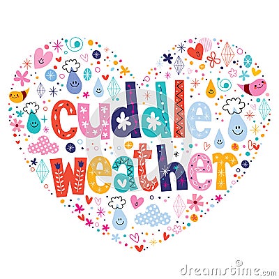 Cuddle weather Vector Illustration