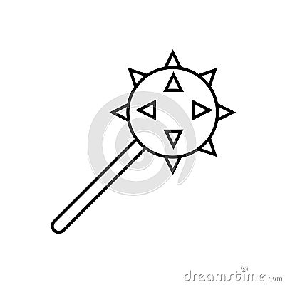 Cudgel icon element of weapon icon for mobile concept and web apps. Thin line cudgel icon can be used for web and mobile. Premium Stock Photo